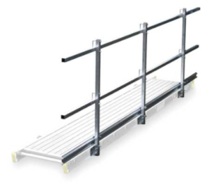 walk boards with handrails